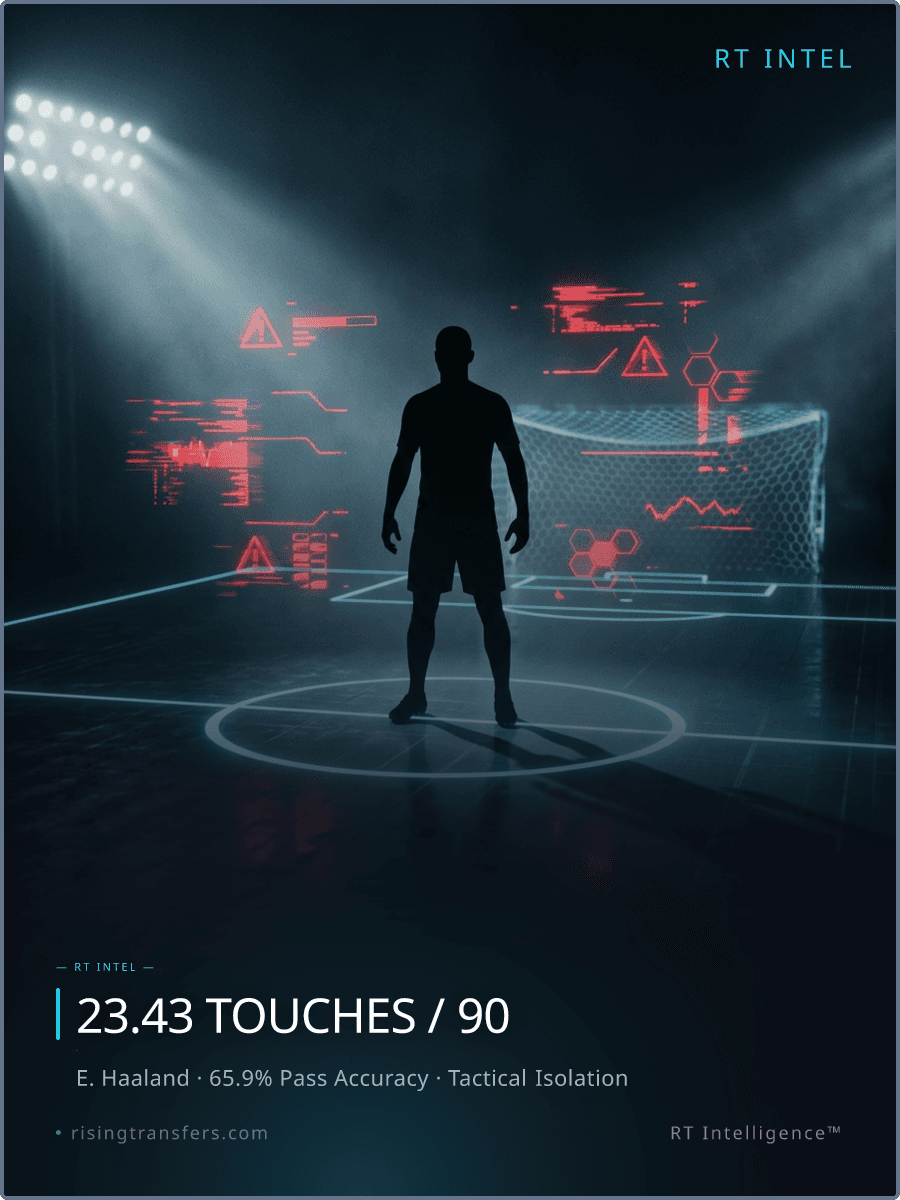 Haaland's 23-Touch Dilemma: Elite or Isolated?