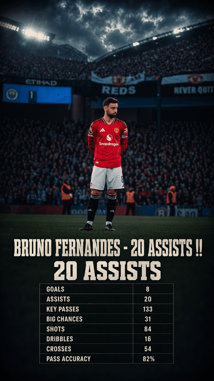 Bruno Fernandes — Bruno Fernandes - 20 assists !!